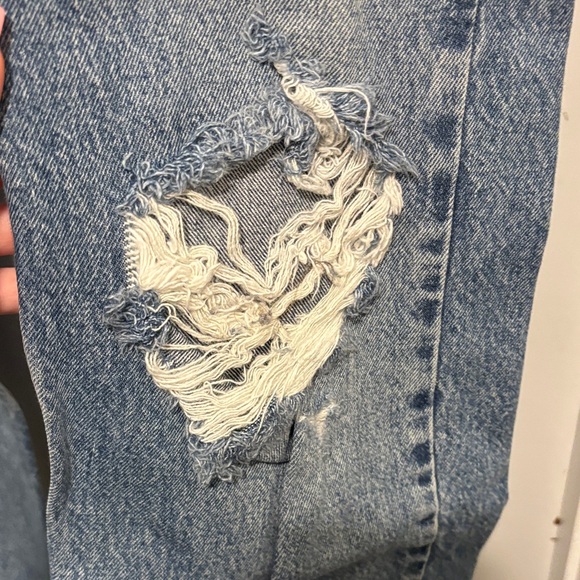 Agolde Classic Blue Relaxed Jeans - Picture 6 of 8